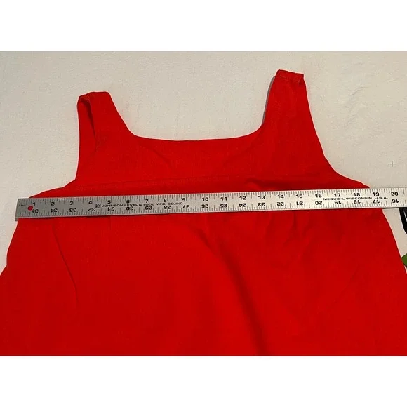 00681 Kate Spade New York Scallop Hem A Line Dress Sleeveless Square Neck Size S - Picture 4 of 11